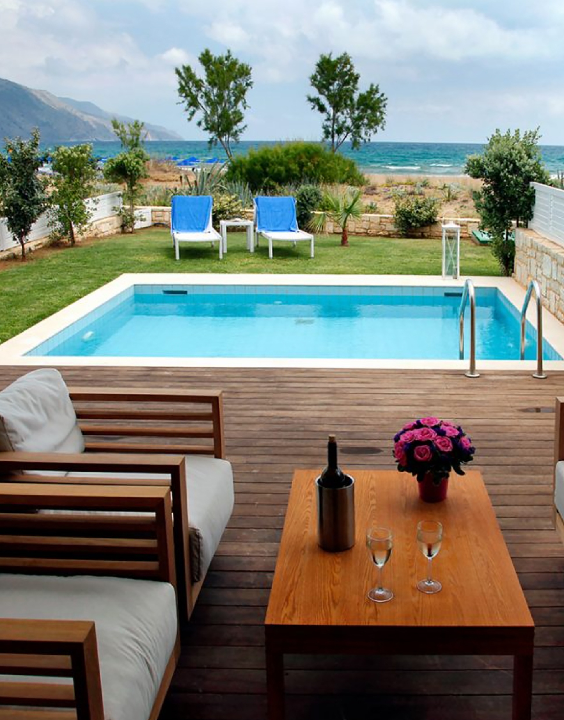 wood decking villa